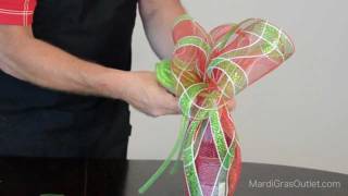 Party Ideas by Mardi Gras Outlet: Making a Bow with Deco Mesh