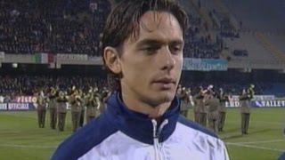 18 novembre 1998 - La prima doppietta azzurra di Filippo Inzaghi - Almanacchi Azzurri