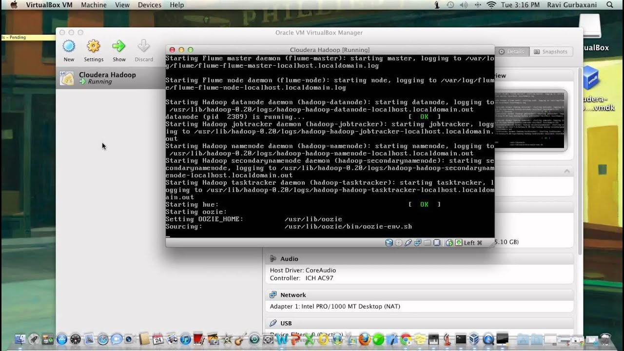 Starting the Cloudera VM for Virtual Box - YouTube