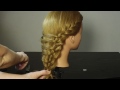 Прическа с плетением. Romantic prom hairstyle for medium long hair Прическа с плетением. Romantic prom hairstyle for medium long hair