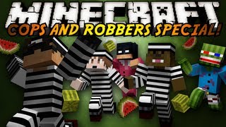 Minecraft Mini-Game : COPS N ROBBERS! (WATERMELON MASSACRE!)