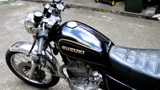 Suzuki 250cc Cafe racer filmed with Nikon D3200 and GOPRO hero - onboard camera