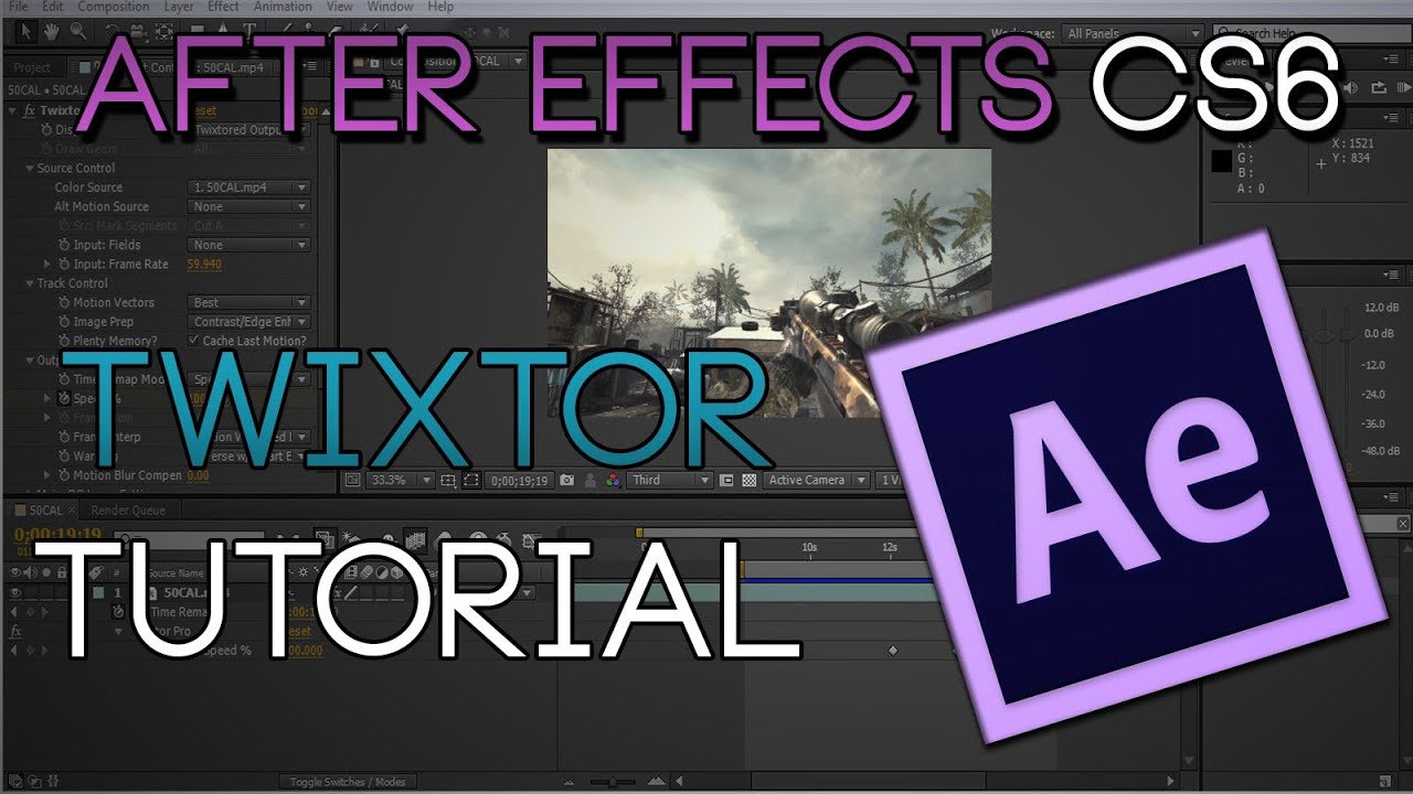 Twixtor Tutorial [After Effects CS6] :: Smoothest Slow Motion w ...