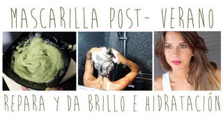 Repara y da brillo a tu pelo // Mascarilla natural Post-verano