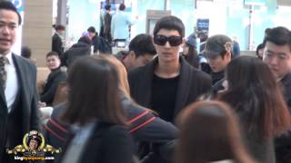 2013.12.19. 김현중 KIM HYUN JOONG fancam - Cooooool guy in Black (@ Incheon Int'l Airport)