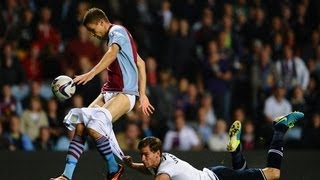 Nicklas Helenius Pantsed By Tottenham's Jan Vertonghen 09-24-2013