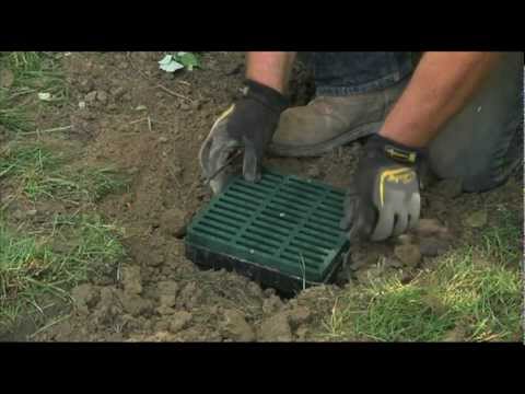 Low Spot Drain Installation from Advanced Drainage Systems - YouTube