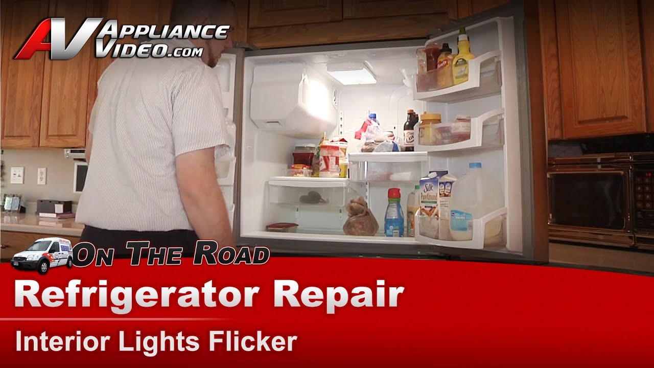 Whirlpool Refrigerator Repair Interior lights flicker WRX735SDBM00