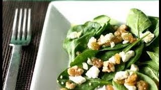Flat Stomach Diet Recipes - Recipes to Lose Weight: Spinach Salad