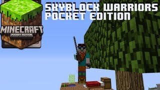 Minecraft Pocket Edition Skyblock Warriors Map iPhone/iPod/iPad/Android