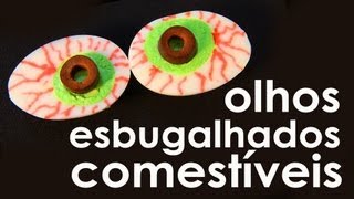 Olhos esbugalhados comestíveis (receita de Halloween)