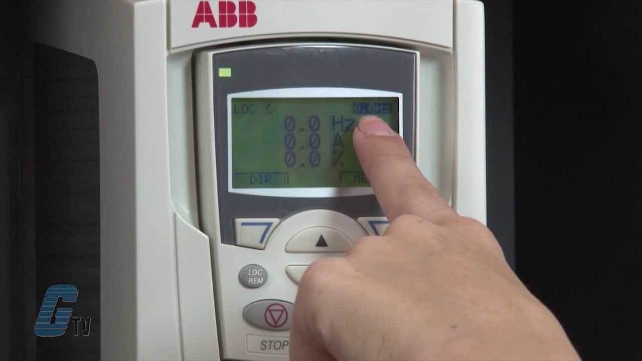 ABB ACS550 AC Drive Basic Startup - YouTube