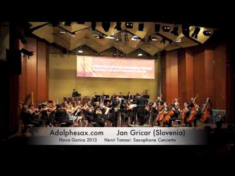 Jan Gricar -Nova Gorica 2013 – Henri Tomasi: Saxophone Concerto