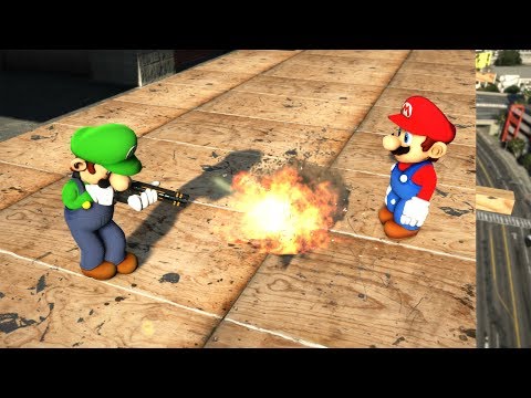GTA 5 MARIO vs LUIGI Ragdolls Compilation ep.3 (Euphoria Physics | Funny Moments)