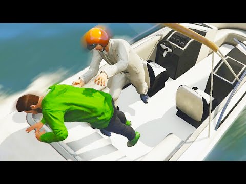 MOST INSANE BOAT CAPTURE EVER! (GTA 5 Funny Moments)