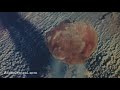 Aerial view of an atomic bomb explosion