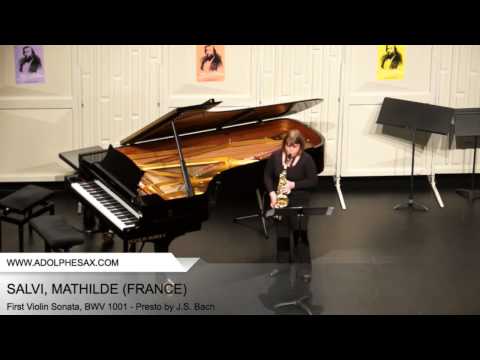 Dinant 2014 – SALVI Mathilde ( First Violin Sonata, BWV 1001 – Presto by J.S. Bach)