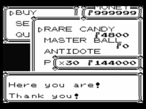 Pokemon Yellow Gameshark Codes - YouTube