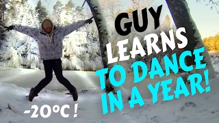 Guy learns to dance in a year (TIME LAPSE)