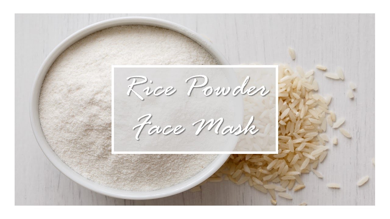 Asian Beauty: Rice powder face mask - YouTube