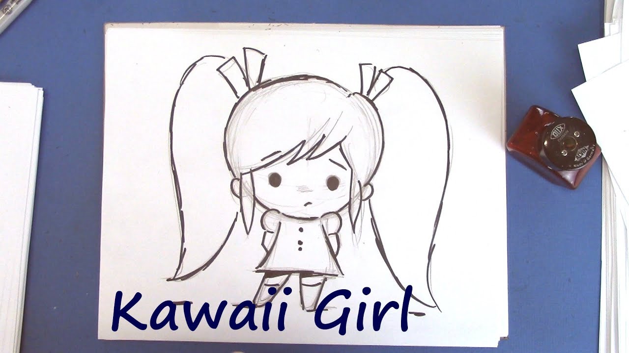 How To Draw Kawaii Girl Step By Step