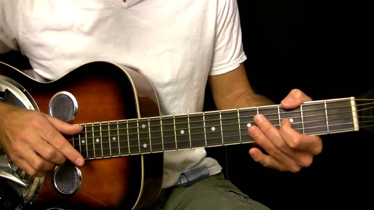 open d tuning on a resonator