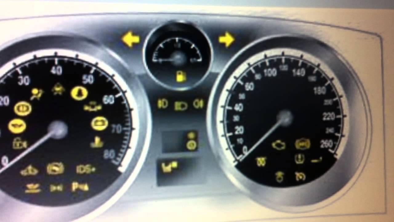 Vauxhall Zafira Dashboard Warning Lights & Symbols - What They Mean