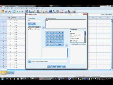 Converting Raw Scores to Z Scores in SPSS - YouTube