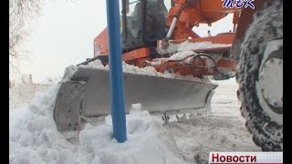 В Искитиме до сих пор чистят улицы после долгой метели