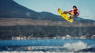 Big air wakeboarding in Japan