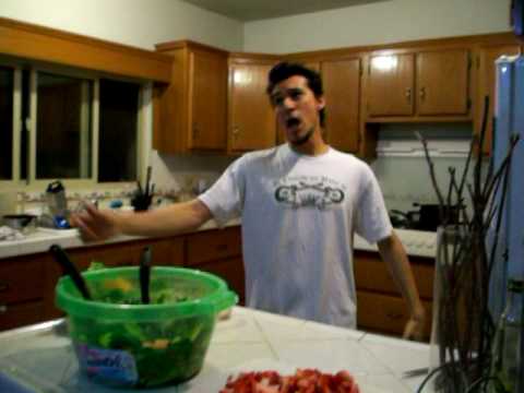 Funny Salad Serving