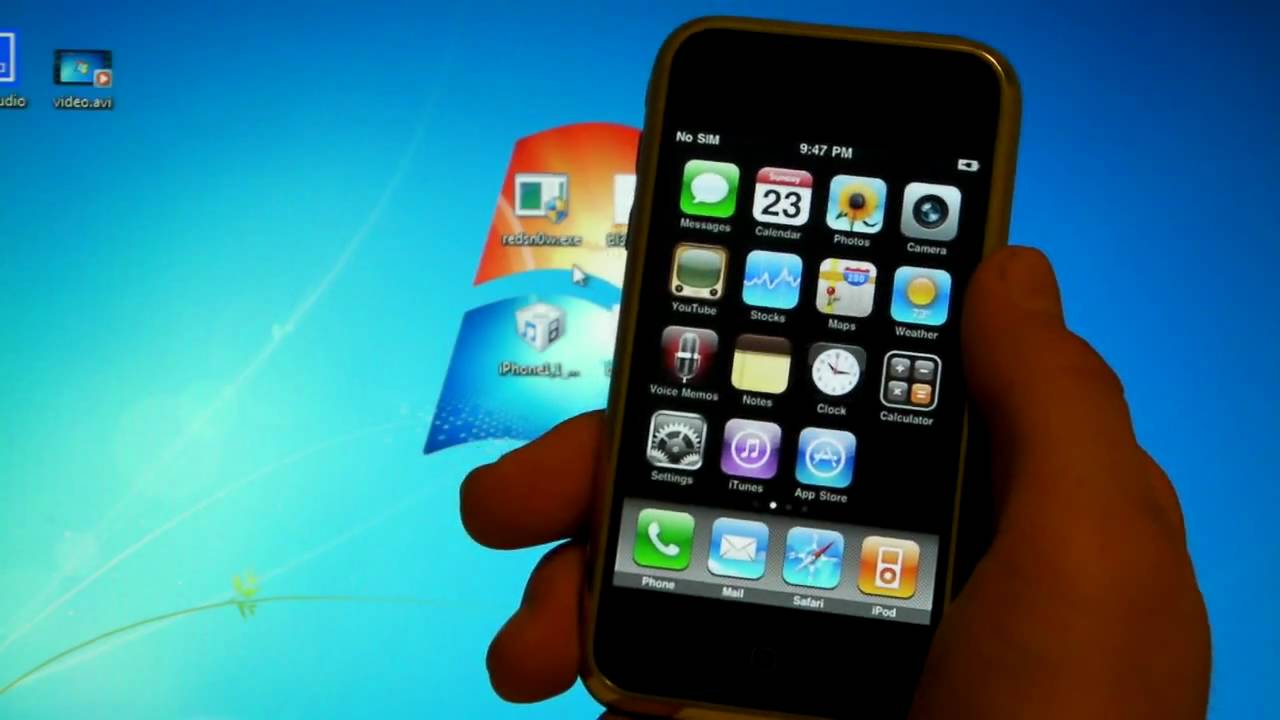 ... iPhone 2G On 3.1.3 & Jailbreak iPhone 3g - Redsnow 0.9.10b5 - YouTube