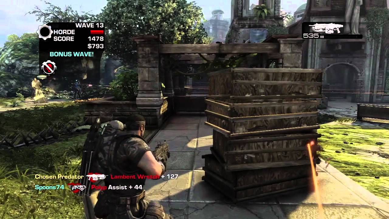 Gears of War 3 Multiplayer Horde Mode HD gameplay part 1 - YouTube