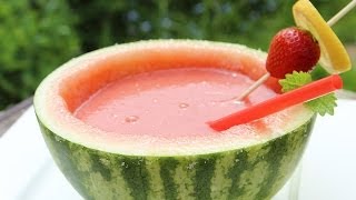 Erdbeer-Wassermelonen-Smoothie