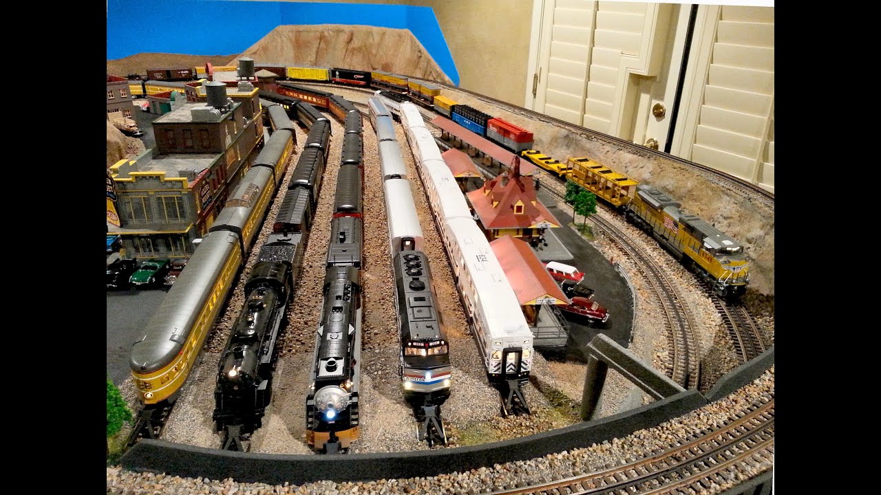 South-Western O Gauge Model Train Layout - 2 - YouTube