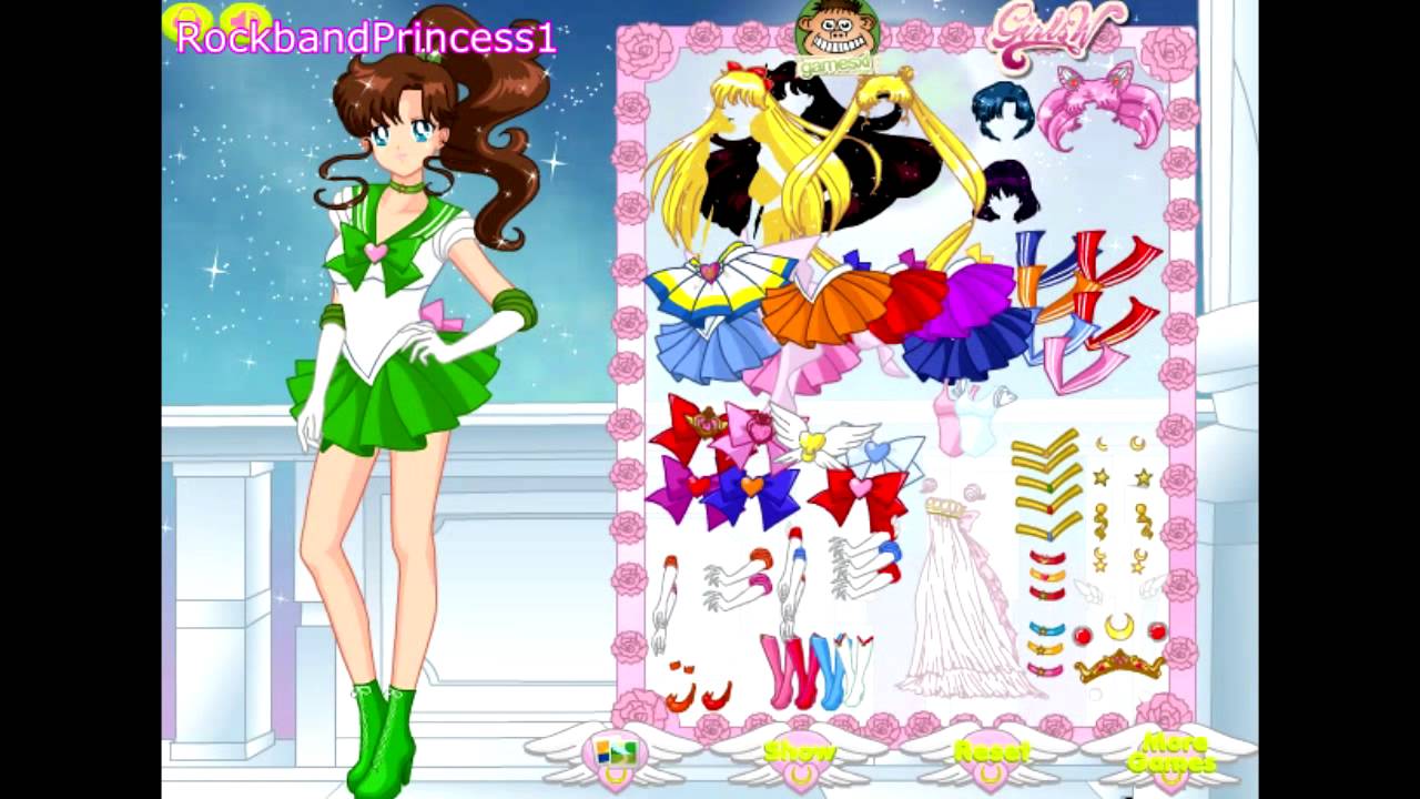 Flash Dress Up Game Sailor Moon
