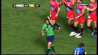 Essai Maxime Mermoz Montpellier vs Toulon saison 2013 / 2014