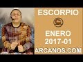 Video Horscopo Semanal ESCORPIO  del 1 al 7 Enero 2017 (Semana 2017-01) (Lectura del Tarot)