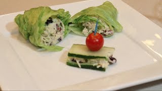 WRAP DE ALFACE E SANDUÍCHE DE PEPINO