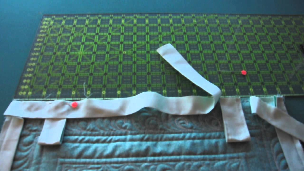 How to add hanging tabs to a quilt YouTube