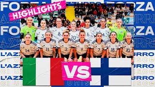 Italia-Finlandia 0-0 | Futsal | Femminile | Amichevole