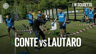 FIGHT HIGHLIGHTS | ANTONIO CONTE vs LAUTARO "EL TORO" MARTINEZ! 🥊⚫🔵🤣??? #IMInter #IMScudetto #Shorts