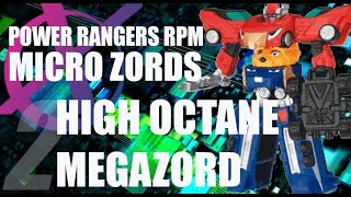 Power Rangers RPM Micro Zords reviews pt 2- High Octane Megazord