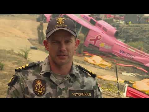 Helicopter Recovery Ben Boyd Reservoir - Op Bushfire Assist
