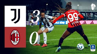 Rossonere defeated in Biella | Juventus 3-0 AC Milan | Women's Serie A Highlights