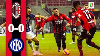 A deadlocked derby in the first leg | AC Milan 0-0 Inter | Highlights Coppa Italia