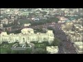 The Egyptian military released new images taken from the skies above Cairo during this weekend\'s huge anti-government protests. Hundreds of thousands of protesters can be seen gathered at Tahrir Square and the Ittihadiya presidential palace. (July 2)