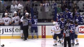 Phil Kessel vs John Scott - Sabres vs Leafs Line Brawl - Sept 22nd 2013 (HD)