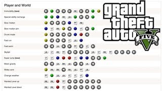 GTA V (5) ALL 31 CHEATS! Xbox 360 & PS3 (Invincibility,