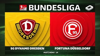SG Dynamo Dresden vs. Fortuna Düsseldorf | Matchday 14 — Bundesliga 2 2025/26